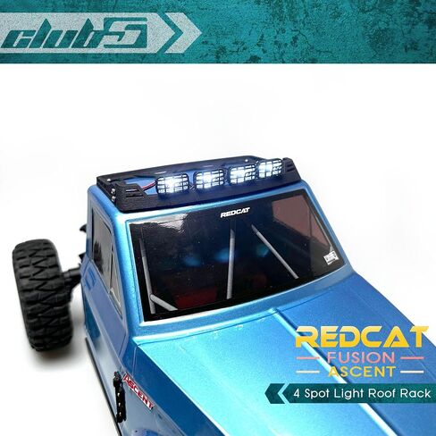 النادي العام 5 رف سقف الضوء بقعة من Redcat الصعود/الانصهار (LED 6V) ، 1/10 ، الأسود in Saudi Arabia