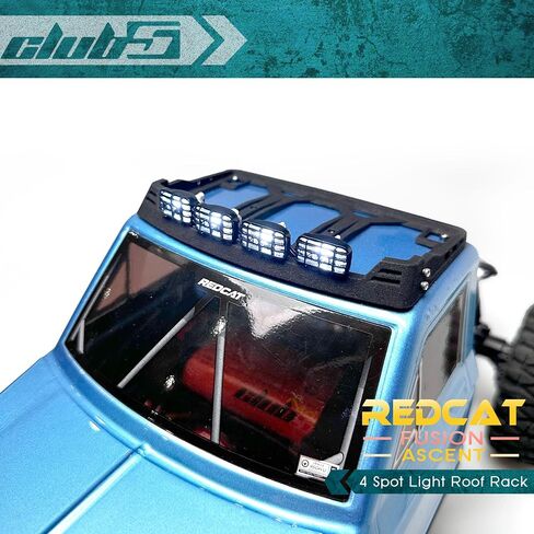 النادي العام 5 رف سقف الضوء بقعة من Redcat الصعود/الانصهار (LED 6V) ، 1/10 ، الأسود in Saudi Arabia