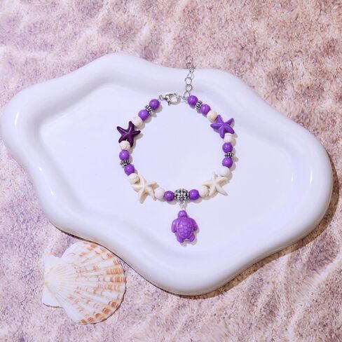 Starfish Turtle Bracelets for Women Turquoise Bead Sea Turtle Charm Boho Beach Jewelry Summer Casual Accessories in Saudi Arabia