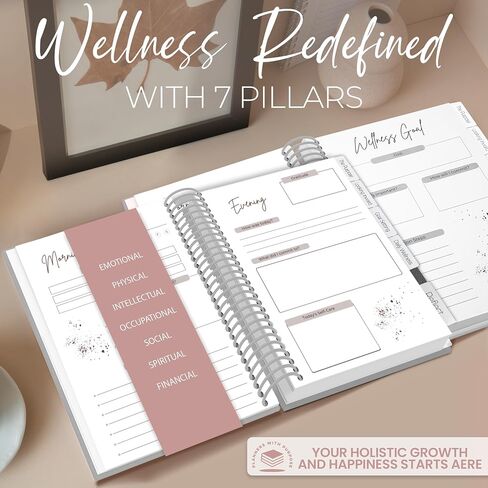 Wellness Journal – Daily Self Care Lifestyle Planner to Support Overall Health – Self Love Diary to Practice Gratitude, Goal Setting, Reflection, & Mindfulness for My Best Self in Kuwait