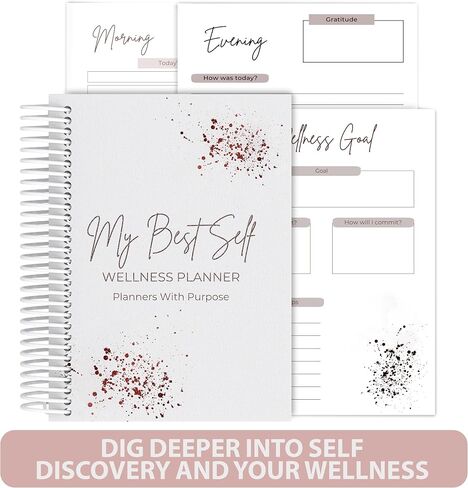 Wellness Journal – Daily Self Care Lifestyle Planner to Support Overall Health – Self Love Diary to Practice Gratitude, Goal Setting, Reflection, & Mindfulness for My Best Self in Kuwait