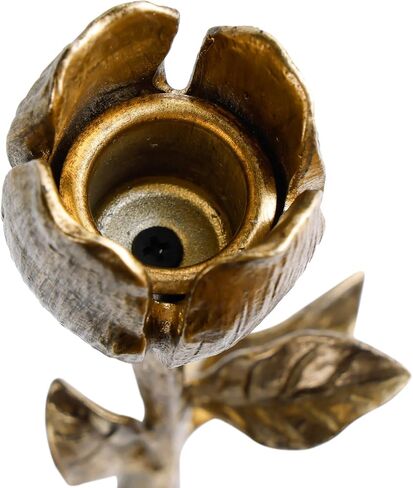 NIKKY HOME Gold Tulip Taper Candle Holders, Vintage Elegant Flower Shaped Metal Candlestick for Table Centerpieces, Wedding Decor and Dinner Party in Saudi Arabia