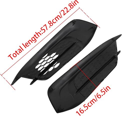 1 Pair Front Bumper Fog Light Cover Assembly Replacement for Honda Civic 2016-2018 Left and Right Side 71103-TBA-A00 in Saudi Arabia