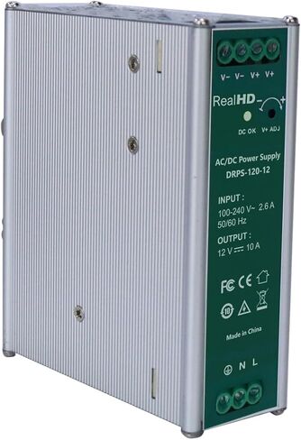 4 Channel Power Box Security Camera 12V DC 5A Ampere CCTV DVR Power Supply Switch Box Key Locked in Kuwait