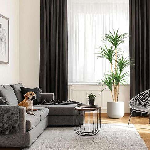 6 Ft Artificial Dracaena Tree, Realistic Fake Dracaena Plant, Tall Dracaena Houseplant for Indoor Décor, Adjustable Lifelike Faux Tree, Ideal for Photo Backdrops, Nursery, Living Room, Office in Kuwait