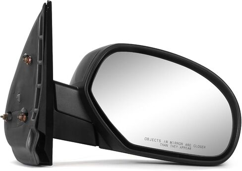 PZ Passenger Side Door Mirror for 2007-2014 Chevy Silverado GMC Sierra 1500 2500HD 3500HD Suburban Tahoe/XL Yukon/Yukon XL Right Power Heated Side Front Mirror Replacement with Manual Folding,Black in Saudi Arabia