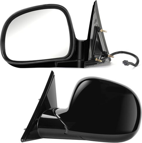 PZ Passenger Side Door Mirror for 2007-2014 Chevy Silverado GMC Sierra 1500 2500HD 3500HD Suburban Tahoe/XL Yukon/Yukon XL Right Power Heated Side Front Mirror Replacement with Manual Folding,Black in Kuwait