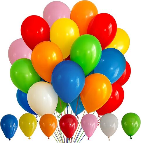 البالونات Monty Party - بالونات اللاتكس للاحتفالات وأعياد الميلاد وحفلات الزفاف والمناسبات الخاصة (Multicolor ، حزمة 1 (1000 PCS)) in Saudi Arabia