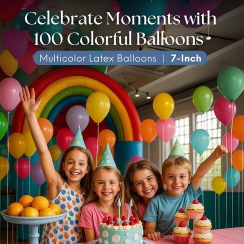 البالونات Monty Party - بالونات اللاتكس للاحتفالات وأعياد الميلاد وحفلات الزفاف والمناسبات الخاصة (Multicolor ، حزمة 1 (1000 PCS)) in Saudi Arabia