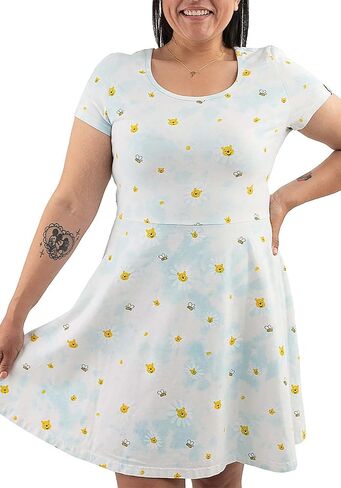 Loungefly Women's Disney Pooh Daisy Skater Dress in Saudi Arabia