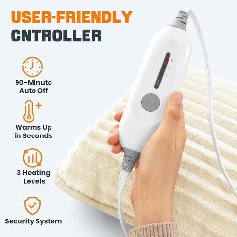 Electric Hand Warmer, Soft Flannel Heated Gloves, Hand Warmer Pouch, Heating Pad for Hands Pain Relief Fingers Arthritis for Women Men Elder Xmas Gifts, Auto Off & 3 Levels in Kuwait