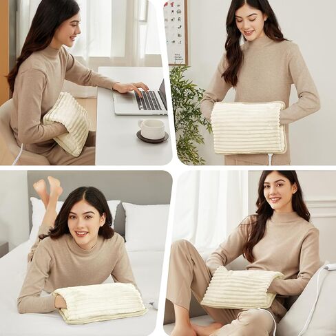 Electric Hand Warmer, Soft Flannel Heated Gloves, Hand Warmer Pouch, Heating Pad for Hands Pain Relief Fingers Arthritis for Women Men Elder Xmas Gifts, Auto Off & 3 Levels in Kuwait