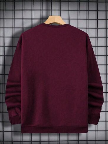خطاب Gorglitter للرجال الرسومي Crewneck Sweatshirt عتيقة طويلة الأكمام طويلة الحجم in Saudi Arabia