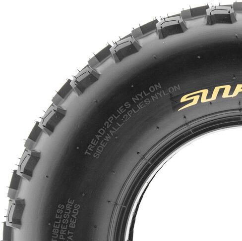 Set of 4 SunF Sport ATV UTV A017 AT 20x6-10 Front & A005 XC 18x10.5-9 Rear Knobby Tires, 6 PR, Tubeless in Saudi Arabia