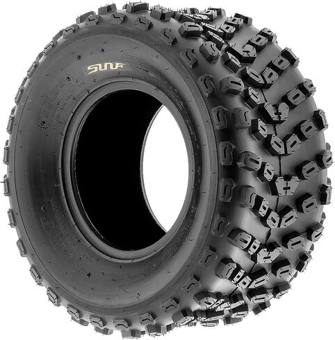 Set of 4 SunF Sport ATV UTV A017 AT 20x6-10 Front & A005 XC 18x10.5-9 Rear Knobby Tires, 6 PR, Tubeless in Saudi Arabia