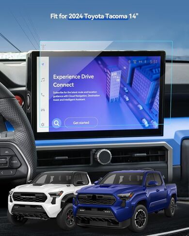 واقي شاشة السيارة لملحقات 2021 2022 2023 Chevy Tahoe Suburban & GMC Yukon لواقي شاشة ملاحة مقاس 10.2 بوصة + طبقة حماية لوحة القيادة مقاس 10.2 بوصة من الزجاج المقسى in Kuwait