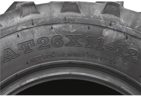 Ocelot Mars-A Utility ATV/UTV Tire, 6 Ply Quad or Side By Side ATV Tire, V-Angled Power Treads, 26x11x12 ATV Tire, 26x11x12 UTV Tires, Plow Through Mud and Sand, Ride Over Hard Surfaces in Saudi Arabia