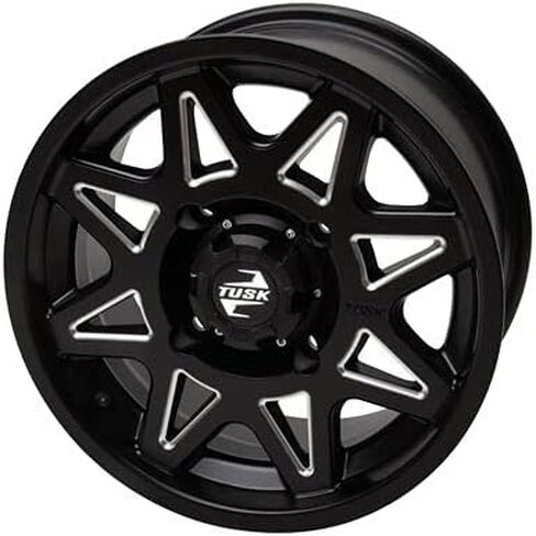 مجموعة من أربعة 28x10x14 tusk terrabite إطارات UTV شعاعي 8 -ply مركب على عجلات tusk tintic - لآلات cfmoto - 4/110 نمط الترباس - يشمل مانع التسرب (الأسود المطحون) in Saudi Arabia