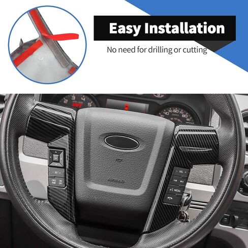 Voodonala for Ford F150 Raptor 2009-2014 Center Detering Wheel Cover متوافقة مع Ford F150 Raptor 2009-2014 ، ألياف الكربون (فقط من أجل Raptor) in Saudi Arabia