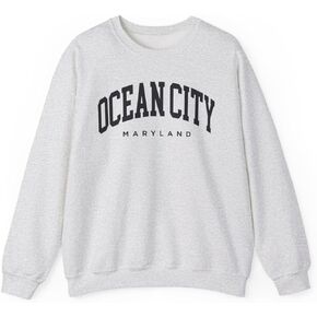 Ocean City Maryland Adult Unisex Crewneck Sweatshirt in Saudi Arabia