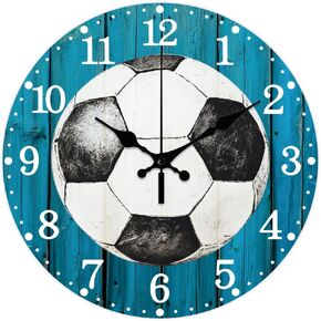 CHGCRAFT 3D Coffee Bean Pattern Wall Clock 12 Inch Non-Ticking Clocks Round Wall Hanging Clock Battery Operated for Bedroom Living Room Kitchen Office in Kuwait