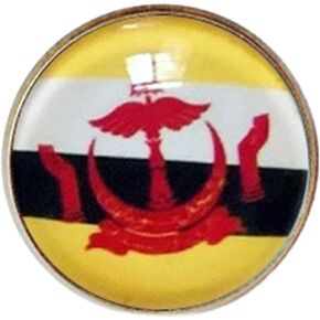 Uijokdef 1 PCS National Flag 4 Pin Round,Lapel Pins party Gifts, Patriotic Pin for Men/Women,National Flag Brooch Accessories Party Favors, Hat Suit Decorations in Kuwait