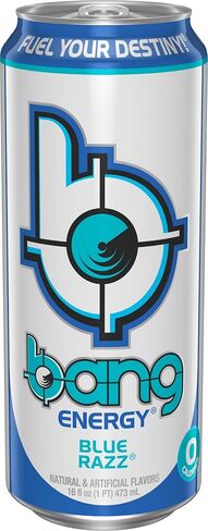 Bang Energy Blue Razz, Sugar-Free Energy Drink, 16-Ounce (Pack of 12) in Saudi Arabia