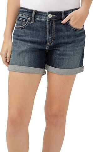 Silver Jeans Co. Women's Elyse Mid Rise Comfort Fit Short in Saudi Arabia