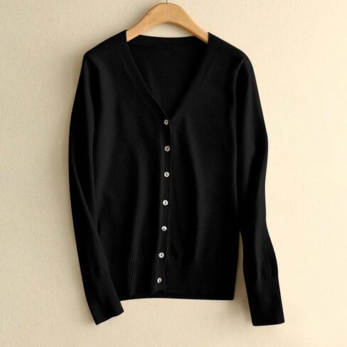 Women Oversized Cardigan Sweater 2025 Fall Outfits Trendy V Neck Knit Button Down Open Front Outwear in Saudi Arabia