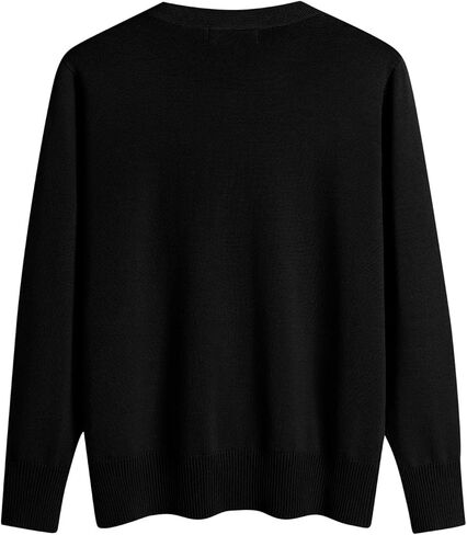 Women Oversized Cardigan Sweater 2025 Fall Outfits Trendy V Neck Knit Button Down Open Front Outwear in Saudi Arabia