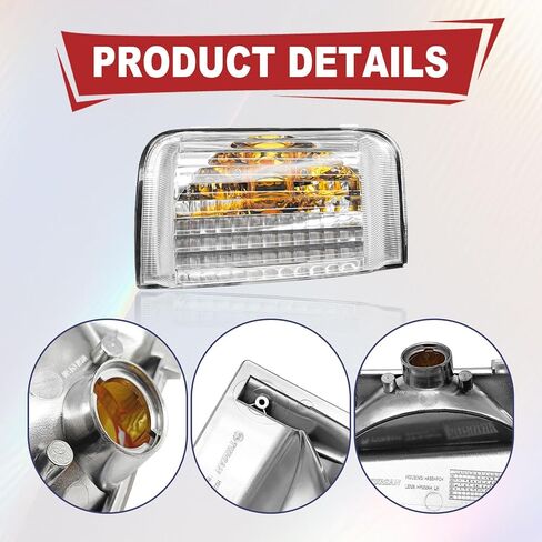 Driver Mirror Indicator Turn Signal Light Housing, Side Mirror Marker Light Housing Compatible with ProMaster 1500/2500/ 3500 2014-2021, Replace OE #6325H1, 71748253 (Left Side) in Saudi Arabia
