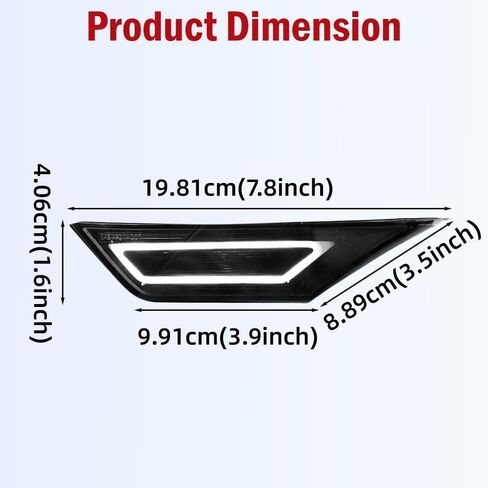 2pcs مصابيح العلامة الجانبية LED ، مصباح الجوانب الجانبي الأمامي ، مصباح الجانب LED كامل المتوافق مع هوندا سيفيك 10th 2016-2021 (الضوء الأبيض) in Saudi Arabia