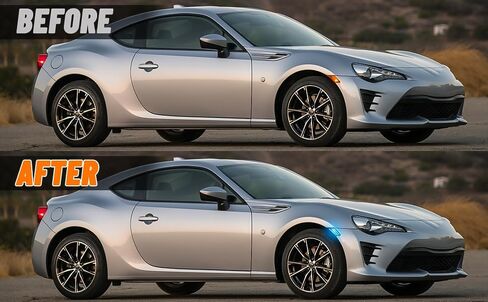 Bestview LED Side Marker Lights for 2013-2020 Subaru BRZ, 2013-2016 Scion FR-S, 2017-2020 T-oyota 86, Smoked Lens Front Bumper Lamp Assembly Kit accessories,Pack of 2(Pink Purple) in Saudi Arabia