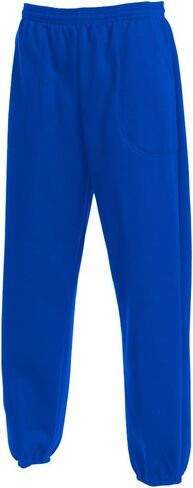 Men's Classic 3 Pocket Fleece Sweatpants Elastic Bottom Made in USA in Saudi Arabia