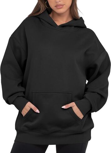 VIUTIL Womens Oversized Hoodies Long Sleeves Fleece Loose Hooded Sweatshirt Fall Winter Outfits 2024 Trendy Clothes in Saudi Arabia