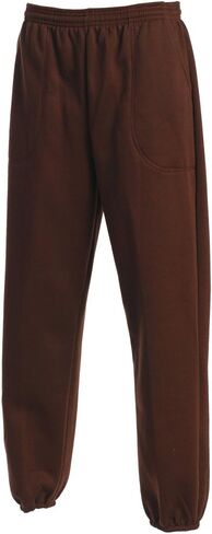 Men's Classic 3 Pocket Fleece Sweatpants Elastic Bottom Made in USA in Saudi Arabia