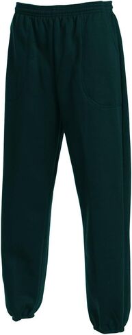 Men's Classic 3 Pocket Fleece Sweatpants Elastic Bottom Made in USA in Saudi Arabia