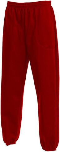 Men's Classic 3 Pocket Fleece Sweatpants Elastic Bottom Made in USA in Saudi Arabia