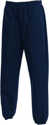 Men's Classic 3 Pocket Fleece Sweatpants Elastic Bottom Made in USA in Saudi Arabia