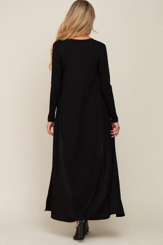 PinkBlush Ribbed Sleeveless Dress Cardigan Maternity Set in Saudi Arabia