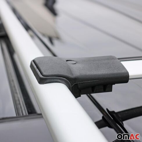 Omac Roof Rack Cross Bars حامل أمتعة لشيفروليه تاهو 2007-2014 Black 2PCS in Saudi Arabia