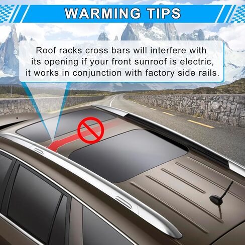 220LBS Roof Rack Cross Bars Fit for Buick Enclave 2018 2019 2020 2021 2022 2023 2024, Aluminum Anti-Corrosion Heavy Duty Cross Rails for Kayak Snowboard Surfboard Bike Camping Gear Rooftop Accessories in Saudi Arabia