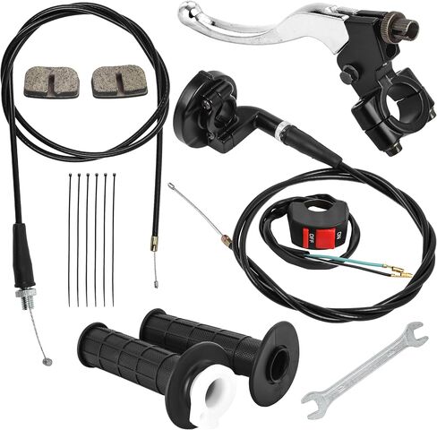Bluestars Mini Bike Throttle Assembly Kit 7/8 "22 مم مقود - متوافق مع COLEMAN CT100U CC100X BAJA DOIDLEBUG DB30 MOTOVOX MBX10 MBX11 MONSTER MOTO MMB80 MMB105 Predator 79CC 97CC 100CC in Saudi Arabia