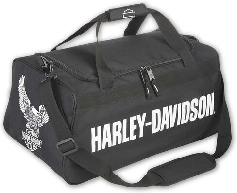 Harley-Davidson Eagle u zipper stapper rugged graphic bag-Black in Kuwait