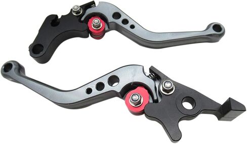 Titanium Gray CNC 6 Position Shorty Brake Clutch Lever for Triumph Bonneville T100 2006 2007 2008 2009 2010 in Kuwait