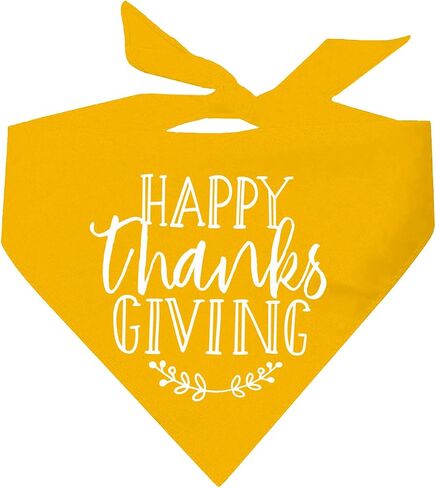 Happy Thanksgiving Dog Bandana (Dark Orange, OS 186) in Saudi Arabia