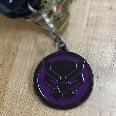 Plasticolor Marvel Black Panther Enamel Key Chain, Key Chains (004490R01) in Saudi Arabia
