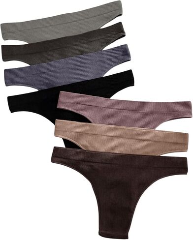 Wdirara Women's 7 Vits Poundy Low Rise Banty Set Comfy Creamnible Seamier Owear in Saudi Arabia