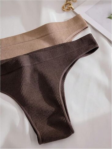 Wdirara Women's 7 Vits Poundy Low Rise Banty Set Comfy Creamnible Seamier Owear in Saudi Arabia