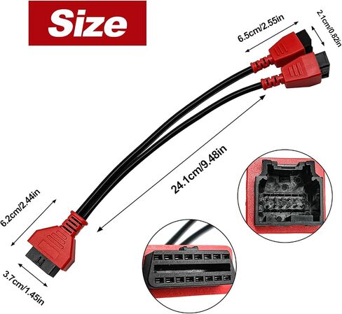 12+8 دبوس كابل محول OBD2 متوافق مع JSCAN ، مناسب للترميز والبرمجة ، مركبات كرايسلر FCA للتشخيص ، كابل الالتفاف SGW in Saudi Arabia